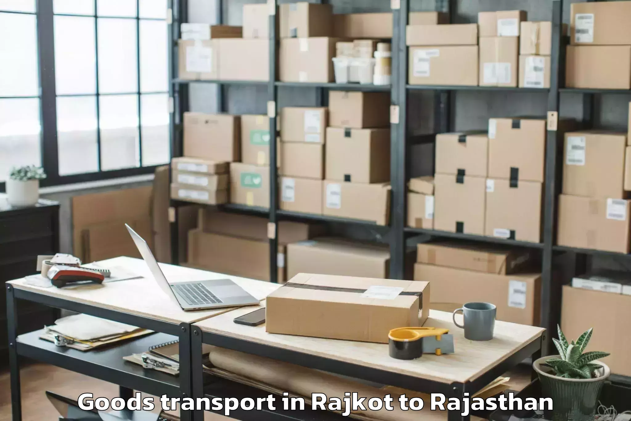 Leading Rajkot to Chhoti Sadri Goods Transport Provider